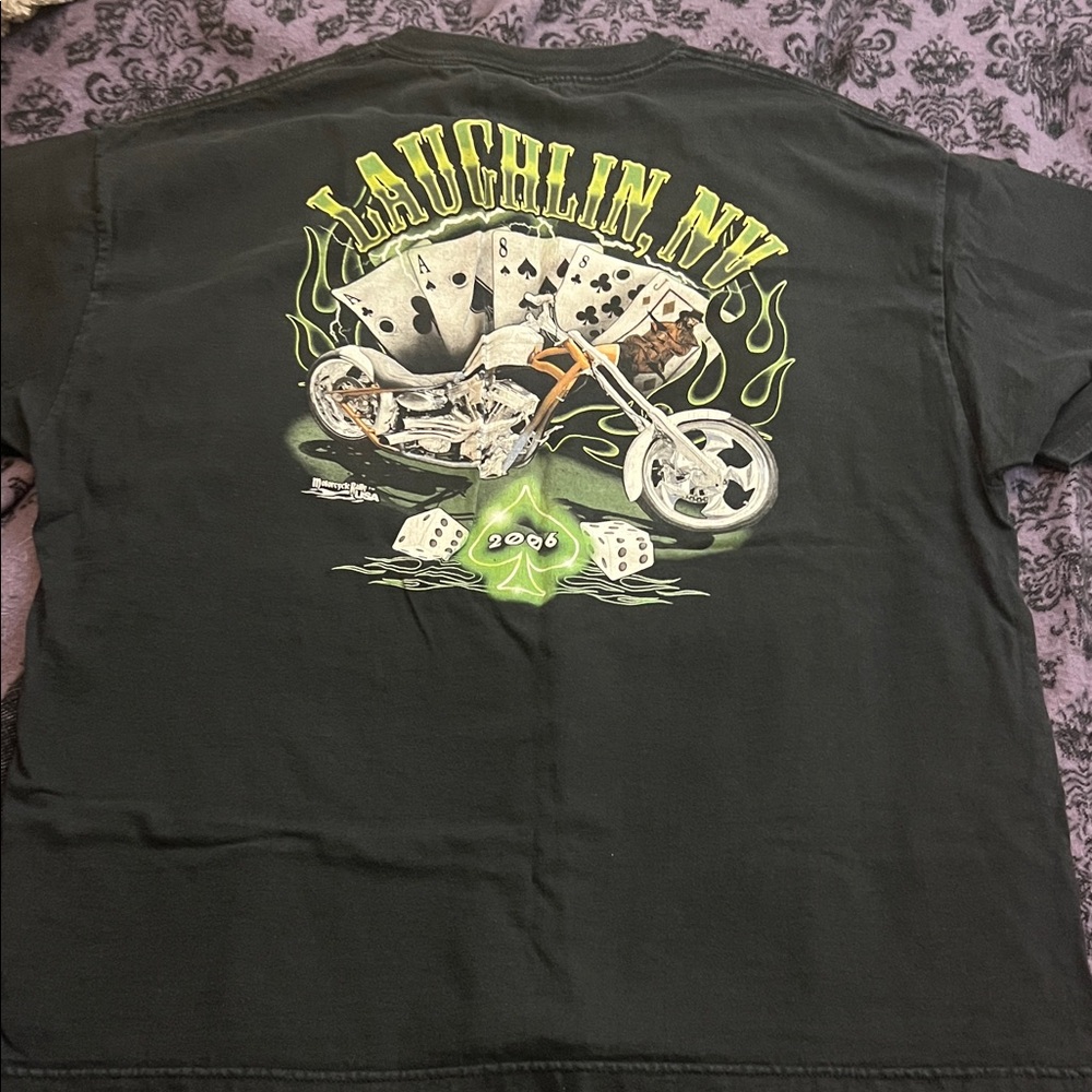🔥Laughlin NV 2006 Bike Week Graphic Tee - Black